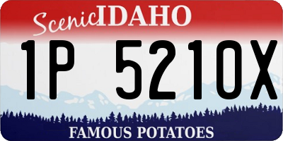 ID license plate 1P5210X