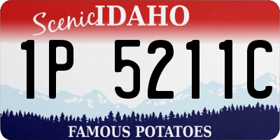 ID license plate 1P5211C