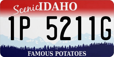 ID license plate 1P5211G