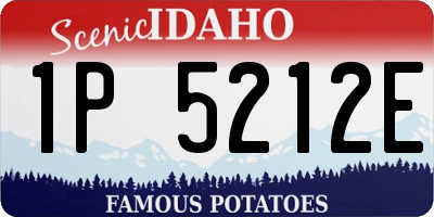 ID license plate 1P5212E