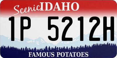 ID license plate 1P5212H