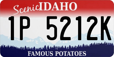 ID license plate 1P5212K