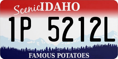 ID license plate 1P5212L
