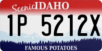 ID license plate 1P5212X