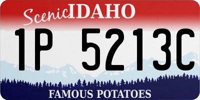 ID license plate 1P5213C