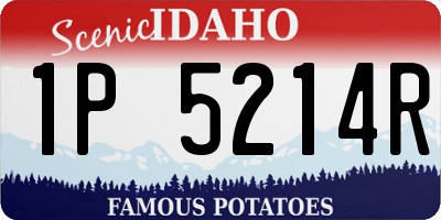 ID license plate 1P5214R