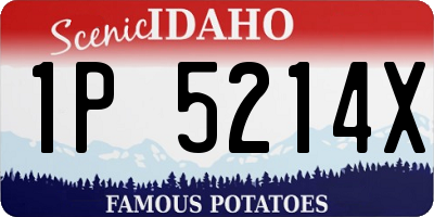 ID license plate 1P5214X