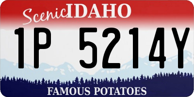 ID license plate 1P5214Y