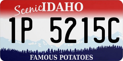 ID license plate 1P5215C