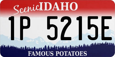 ID license plate 1P5215E
