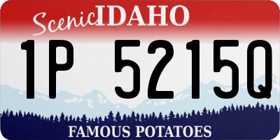 ID license plate 1P5215Q