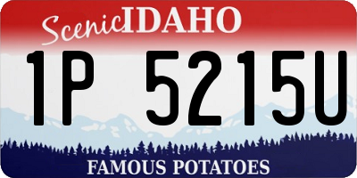 ID license plate 1P5215U
