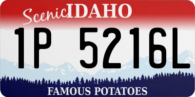 ID license plate 1P5216L