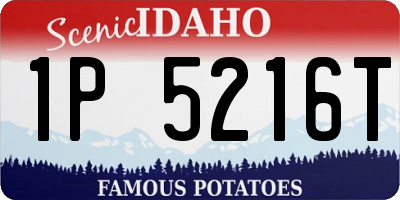 ID license plate 1P5216T