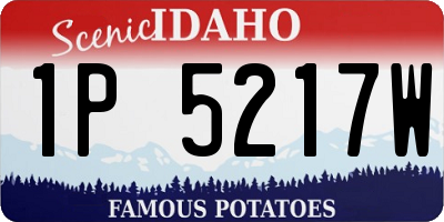 ID license plate 1P5217W
