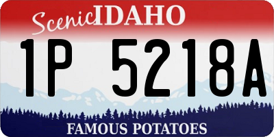 ID license plate 1P5218A