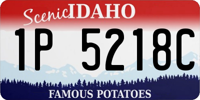 ID license plate 1P5218C