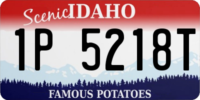 ID license plate 1P5218T