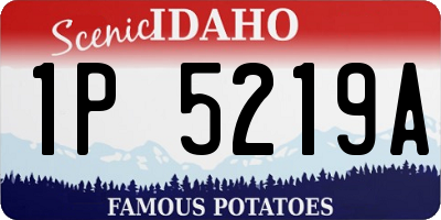 ID license plate 1P5219A