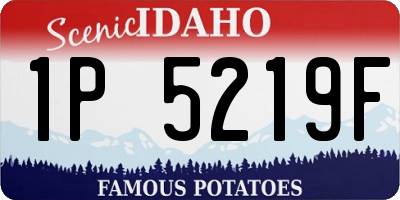 ID license plate 1P5219F