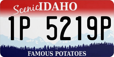 ID license plate 1P5219P