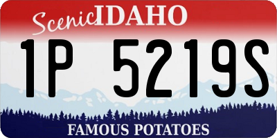 ID license plate 1P5219S