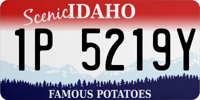 ID license plate 1P5219Y