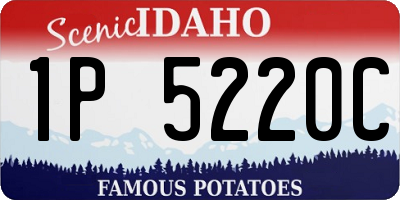 ID license plate 1P5220C