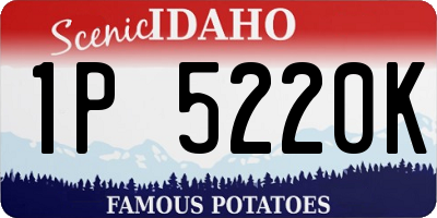 ID license plate 1P5220K