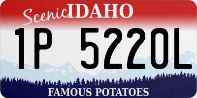 ID license plate 1P5220L