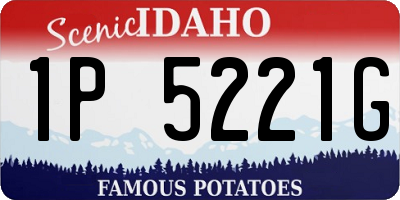 ID license plate 1P5221G