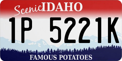 ID license plate 1P5221K