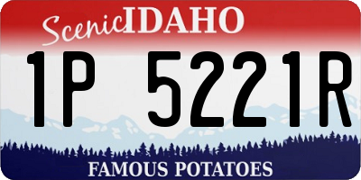 ID license plate 1P5221R