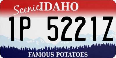 ID license plate 1P5221Z