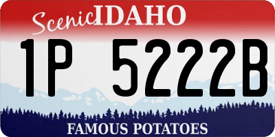 ID license plate 1P5222B
