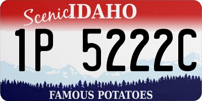 ID license plate 1P5222C