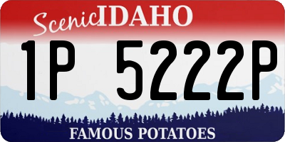 ID license plate 1P5222P