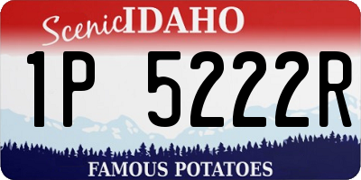 ID license plate 1P5222R