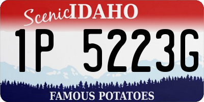 ID license plate 1P5223G