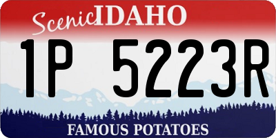 ID license plate 1P5223R