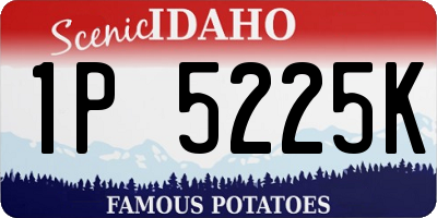ID license plate 1P5225K