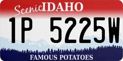 ID license plate 1P5225W