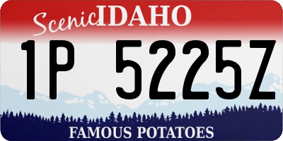 ID license plate 1P5225Z