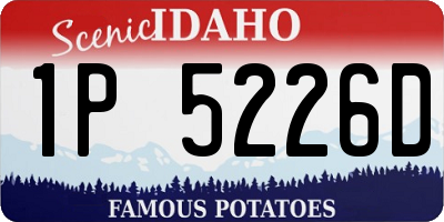 ID license plate 1P5226D