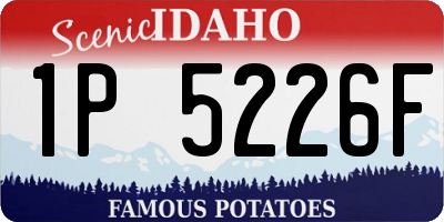 ID license plate 1P5226F