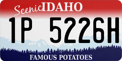ID license plate 1P5226H