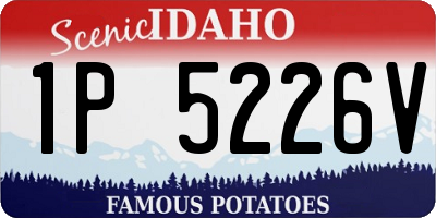 ID license plate 1P5226V