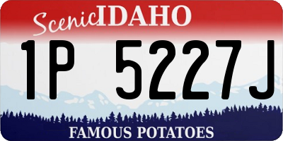 ID license plate 1P5227J