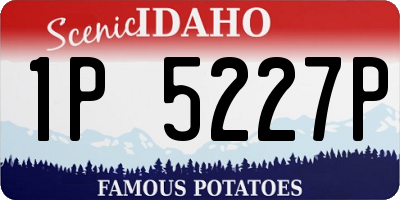 ID license plate 1P5227P