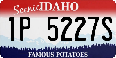 ID license plate 1P5227S